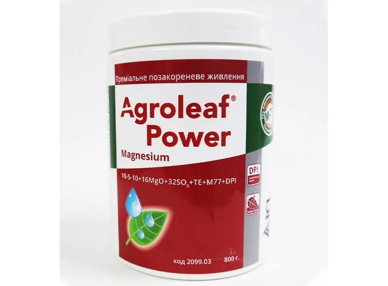 Добриво Agroleaf Power 10-5-10 + 16MgO + 32SO3 + МЕ, 0,8 кг Добриво Agroleaf Power 10-5-10 + 16MgO + 32SO3 + МЕ, 0,8 кг